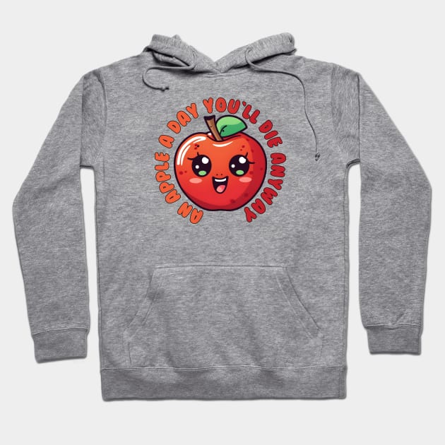 Unhealthy Apple Hoodie by H3ll Studio